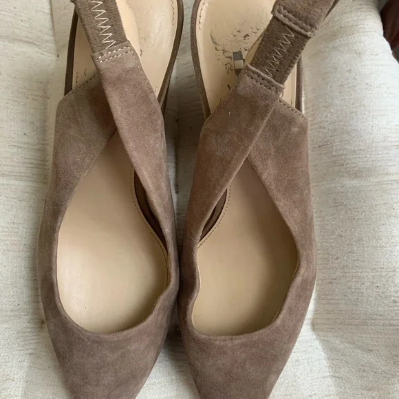 Vince Camuto Suede Sling Back Heel - Picture 3 of 8